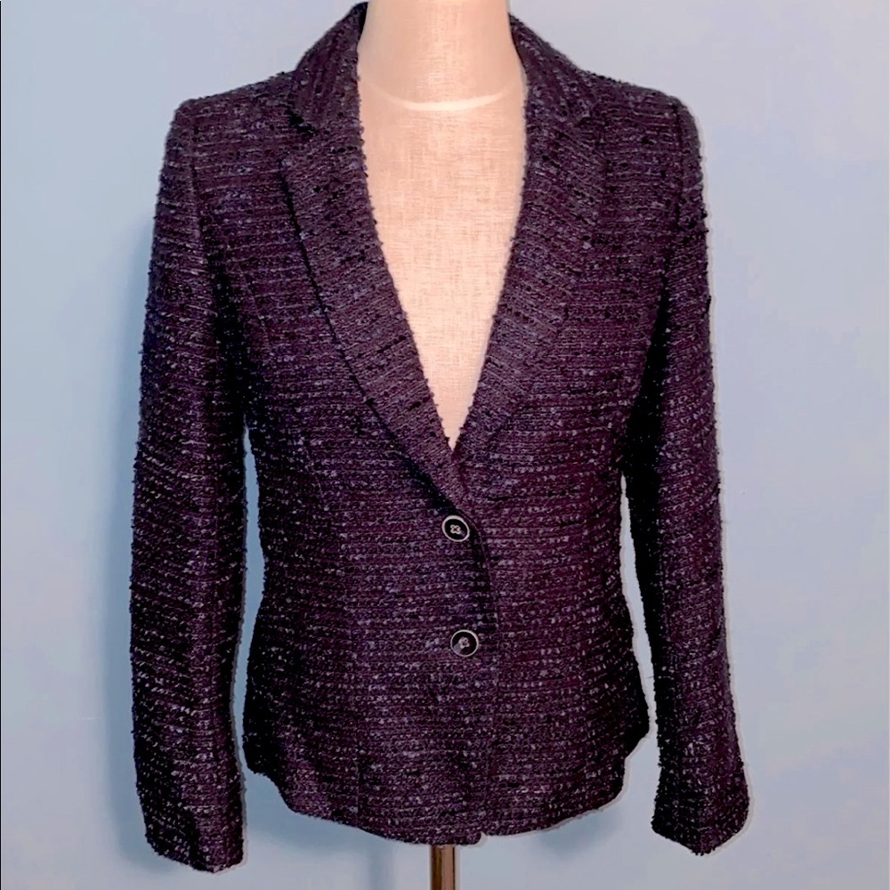 Lucky Brand SM navy blazer in woven material
